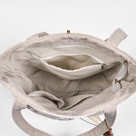 Buddha Stones Magnolia Embroidery Canvas Polyester Shoulder Bag