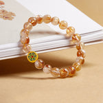 Buddha Stones 999 Sterling Silver Om Mani Padme Hum Citrine Protection Bracelet