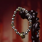 Buddha Stones Vintage Tibetan Dzi Bead Om Mani Padme Hum Blessings Bracelet