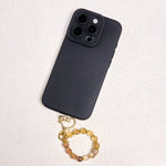 Buddha Stones Golden Rutilated Quartz Auspiciousness Key Chain Hanging Decoration