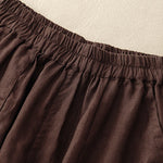 Buddha Stones Summer Casual Plain Women's Elasti Straight Shorts With Pockets