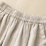 Buddha Stones Summer Casual Plain Women's Elasti Straight Shorts With Pockets