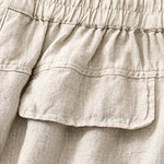 Buddha Stones Summer Casual Plain Women's Elasti Straight Shorts With Pockets