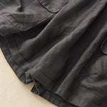 Buddha Stones Summer Casual Plain Women's Elasti Straight Shorts With Pockets