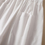 Buddha Stones Summer Casual Elastic Waist Plain Women's Polyester Shorts With Pockets