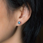 Buddha Stones 925 Sterling Silver Moonstone Positive Earrings