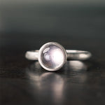 Buddha Stones Natural 925 Sterling Silver Pink Crystal Adjustable Warmth Ring