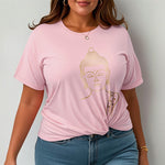 Buddha Stones Golden Buddha In Deep Meditation Tee T-shirt