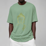Buddha Stones Golden Buddha In Deep Meditation Tee T-shirt