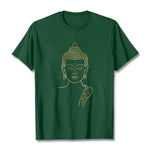 Buddha Stones Golden Buddha In Deep Meditation Tee T-shirt
