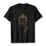 Buddha Stones Golden Buddha In Deep Meditation Tee T-shirt