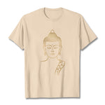 Buddha Stones Golden Buddha In Deep Meditation Tee T-shirt