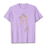 Buddha Stones Golden Buddha In Deep Meditation Tee T-shirt