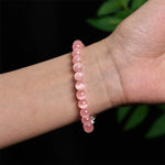 Buddha Stones Natural Cat's Eye Beads 990 Sterling Silver Pixiu Positive Bracelet