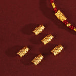 Buddha Stones 999 Gold Luck Protection Koi Fish Handmade Braided String Bracelet
