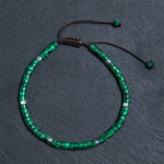 Buddha Stones Malachite Anti-Anxiety Spacer Bead Bracelet