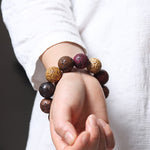 FREE Today: Healing Protection Sandalwood Chinese Zodiac Dragon Phoenix Fu Character Bracelet