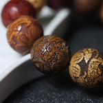 FREE Today: Healing Protection Sandalwood Chinese Zodiac Dragon Phoenix Fu Character Bracelet