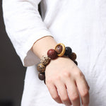 FREE Today: Healing Protection Sandalwood Chinese Zodiac Dragon Phoenix Fu Character Bracelet