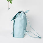 Buddha Stones Handmade Blue Epiphyllum Embroidered Large Capacity Canvas Backpack