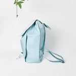 Buddha Stones Handmade Blue Lotus Embroidered Large Capacity Canvas Backpack