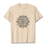 Buddha Stones Mandala Flower Om Mani Padme Hum Sanskrit Mantra Tee T-shirt