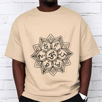 Buddha Stones Mandala Flower Om Mani Padme Hum Sanskrit Mantra Tee T-shirt