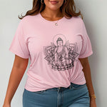 Buddha Stones Medicine Buddha Seated On A Lotus Pedestal Tee T-shirt