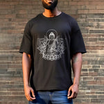 Buddha Stones Medicine Buddha Seated On A Lotus Pedestal Tee T-shirt