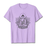 Buddha Stones Medicine Buddha Seated On A Lotus Pedestal Tee T-shirt