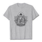 Buddha Stones Medicine Buddha Seated On A Lotus Pedestal Tee T-shirt