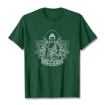 Buddha Stones Medicine Buddha Seated On A Lotus Pedestal Tee T-shirt