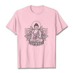 Buddha Stones Medicine Buddha Seated On A Lotus Pedestal Tee T-shirt
