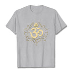 Buddha Stones Om Symbol Vines Lotus Flower Tee T-shirt