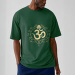 Buddha Stones Om Symbol Vines Lotus Flower Tee T-shirt