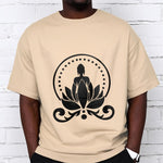 Buddha Stones Meditation Buddha Seated On A Lotus Flower Tee T-shirt