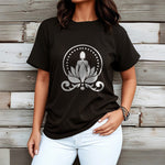Buddha Stones Meditation Buddha Seated On A Lotus Flower Tee T-shirt