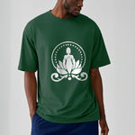 Buddha Stones Meditation Buddha Seated On A Lotus Flower Tee T-shirt