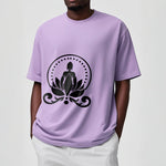 Buddha Stones Meditation Buddha Seated On A Lotus Flower Tee T-shirt