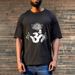 Buddha Stones Om Symbol Sanskrit Floral Tee T-shirt