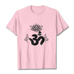Buddha Stones Om Symbol Sanskrit Floral Tee T-shirt