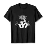 Buddha Stones Om Symbol Sanskrit Floral Tee T-shirt