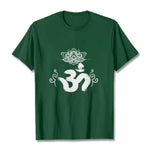 Buddha Stones Om Symbol Sanskrit Floral Tee T-shirt