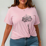 Buddha Stones Choose To Be Kind Geometric Flower Tee T-shirt
