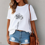 Buddha Stones Choose To Be Kind Geometric Flower Tee T-shirt