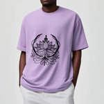 Buddha Stones Meditation Buddha Seated Inside A Lotus Flower Tee T-shirt