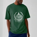 Buddha Stones Meditation Buddha Seated Inside A Lotus Flower Tee T-shirt