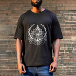 Buddha Stones Meditation Buddha Seated Inside A Lotus Flower Tee T-shirt