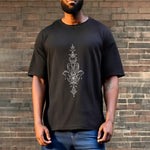 Buddha Stones Hamsa Hand Lotus Flower Pattern Tee T-shirt