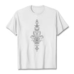 Buddha Stones Hamsa Hand Lotus Flower Pattern Tee T-shirt